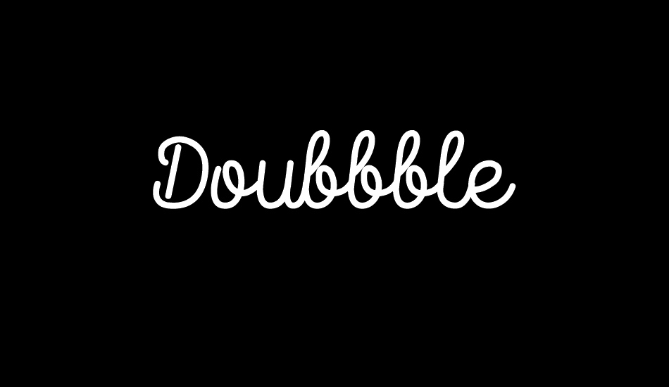 Doubbble font big