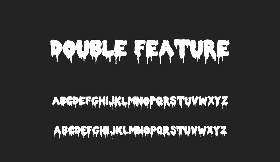 Double Feature font