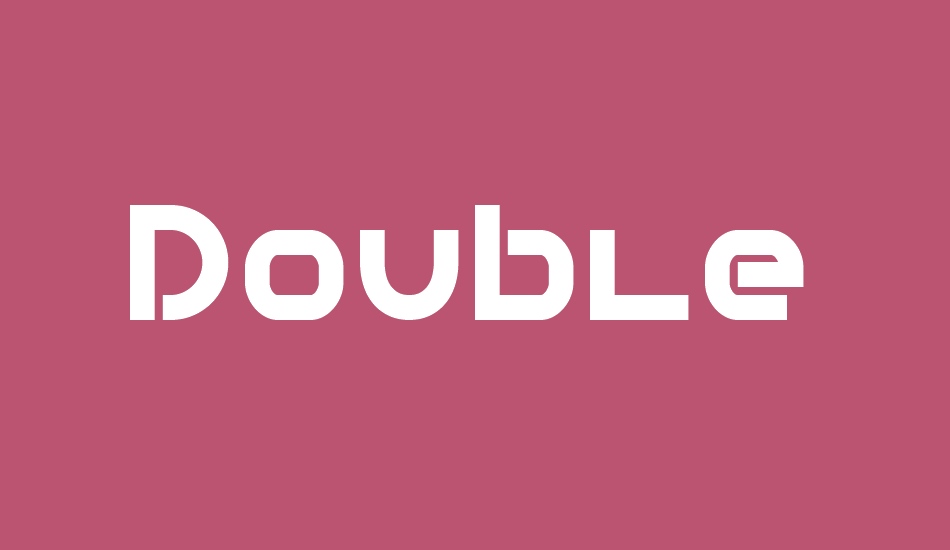 Double Force 7 font big