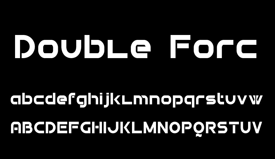 Double Force 7 font