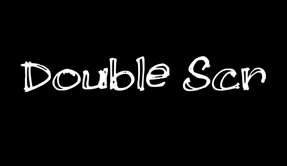 Double Scratch font big