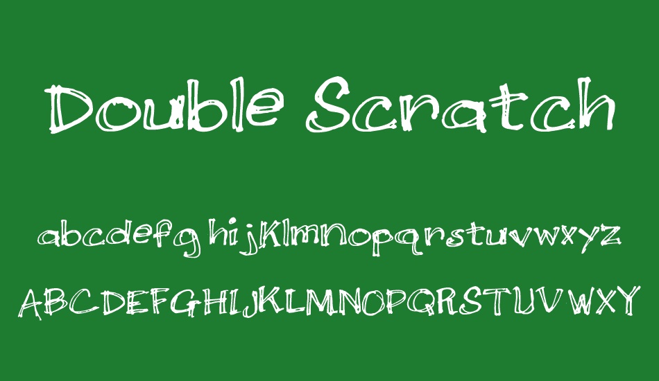 Double Scratch font