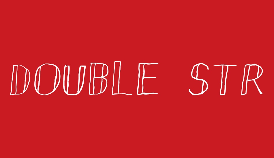 Double Strike font big