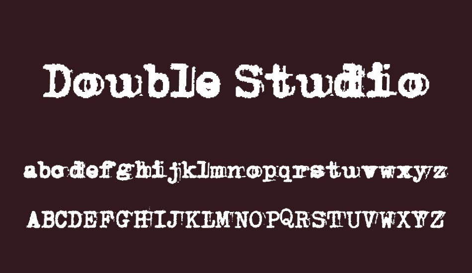 Double Studio font
