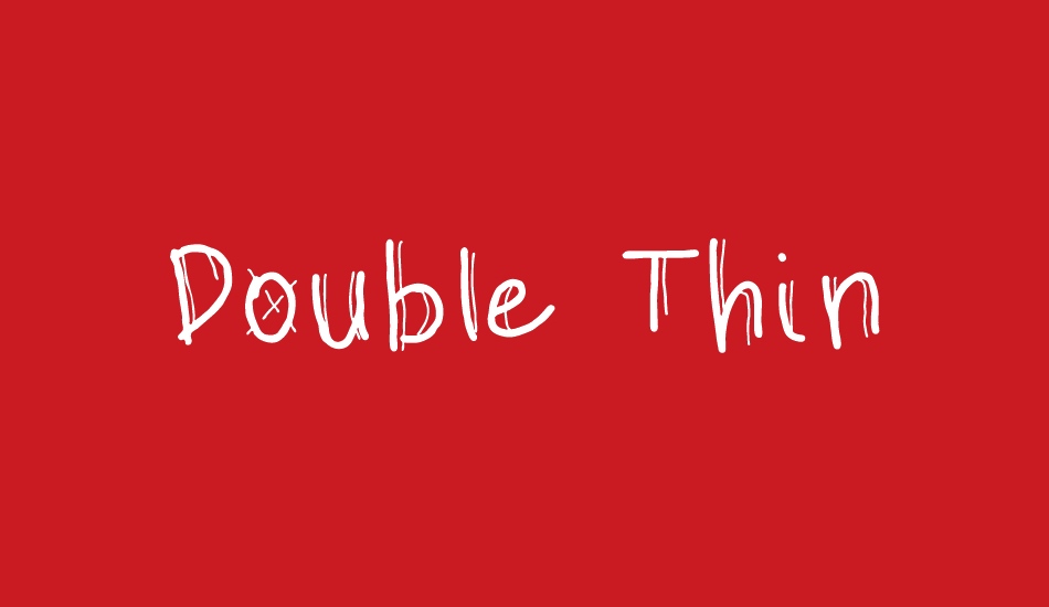 Double Thin font big