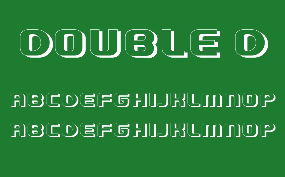 Double Dose font