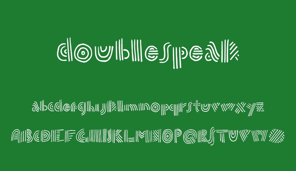 doublespeak font