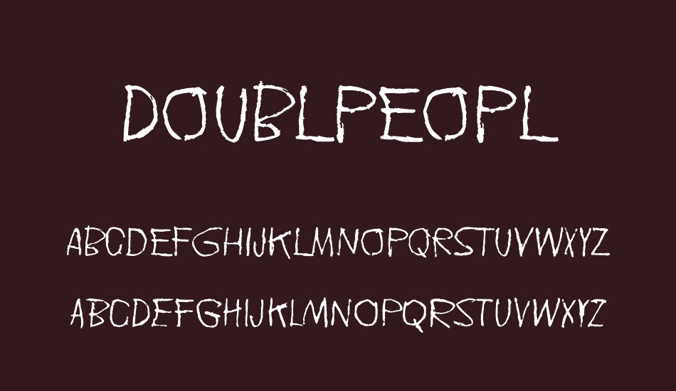 Doublpeopl font