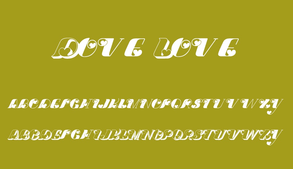 Dove Love font