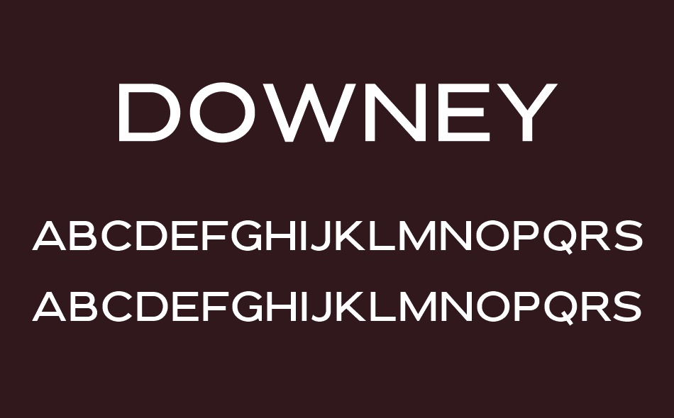 Downey font