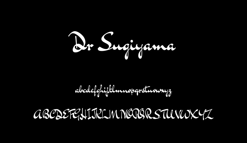 Dr Sugiyama font