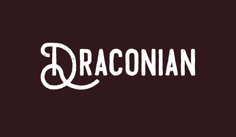 draconian font big