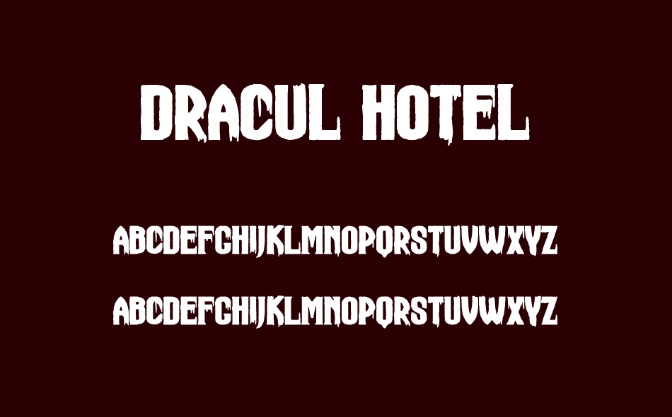 Dracul Hotel font