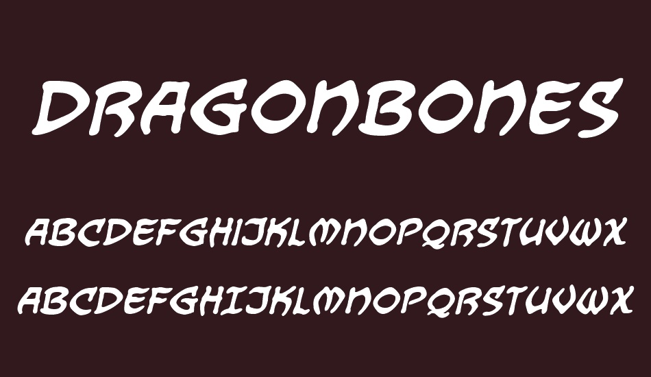 Dragonbones BB font