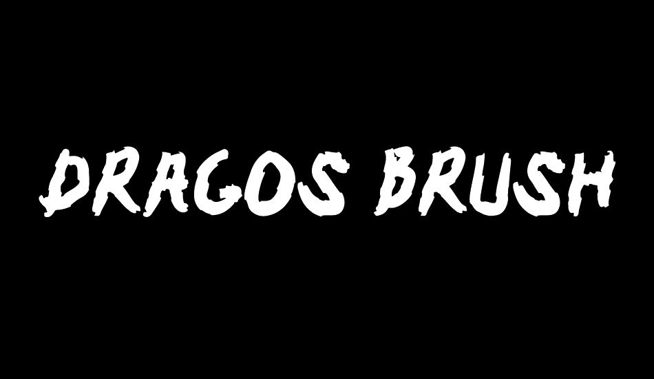 Dragos Brush font big