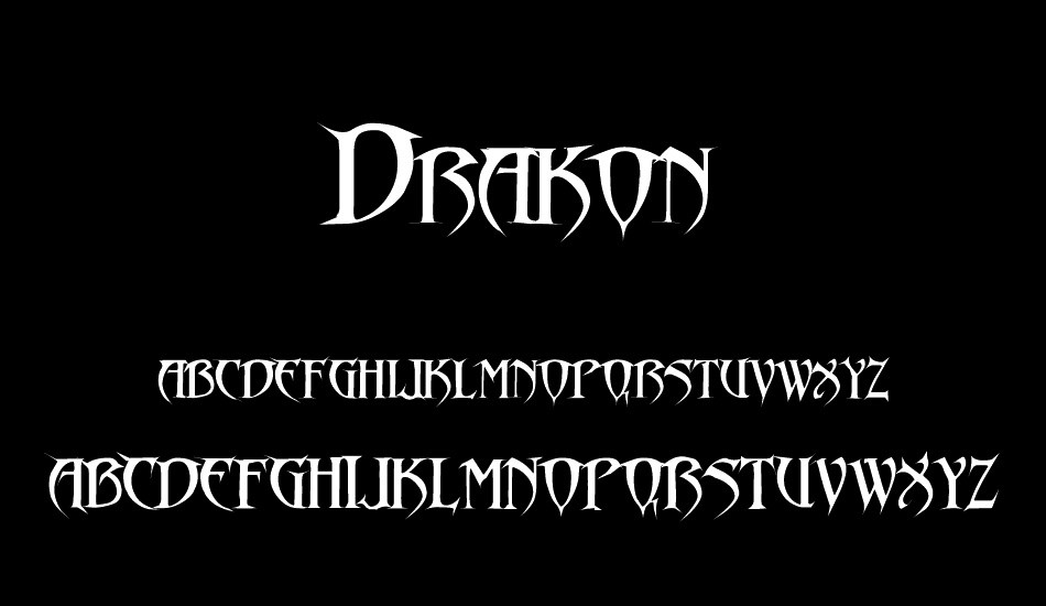 Drakon font