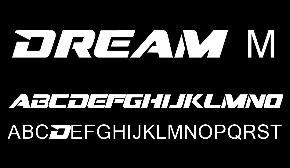 Dream MMA font