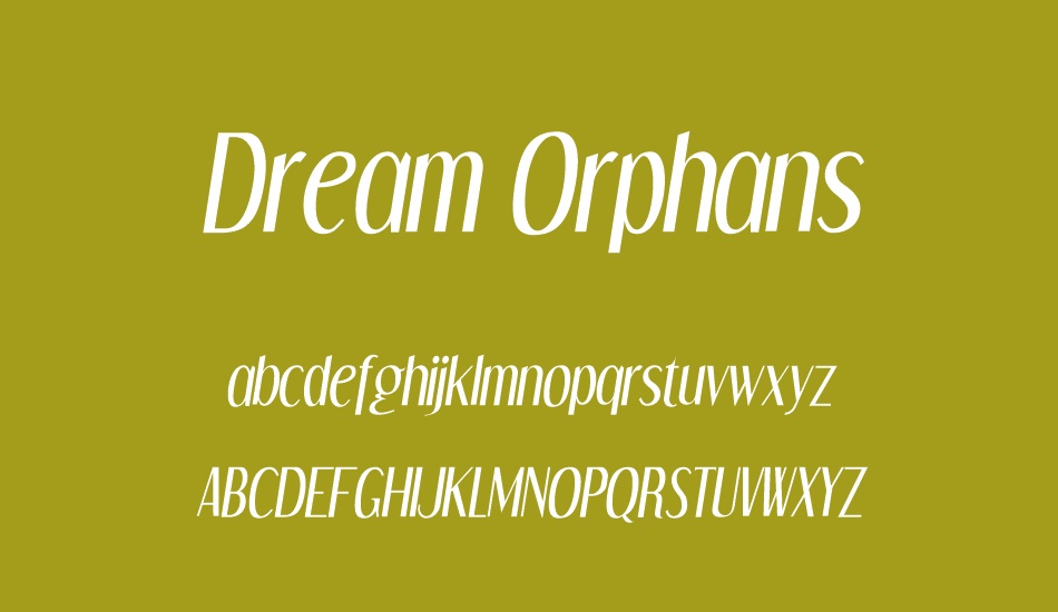 Dream Orphans font