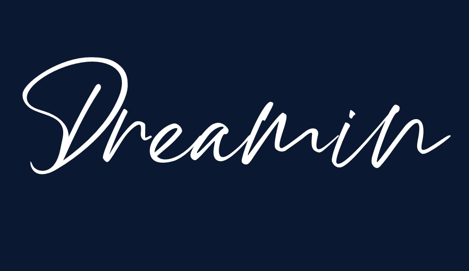 Dreaming font big