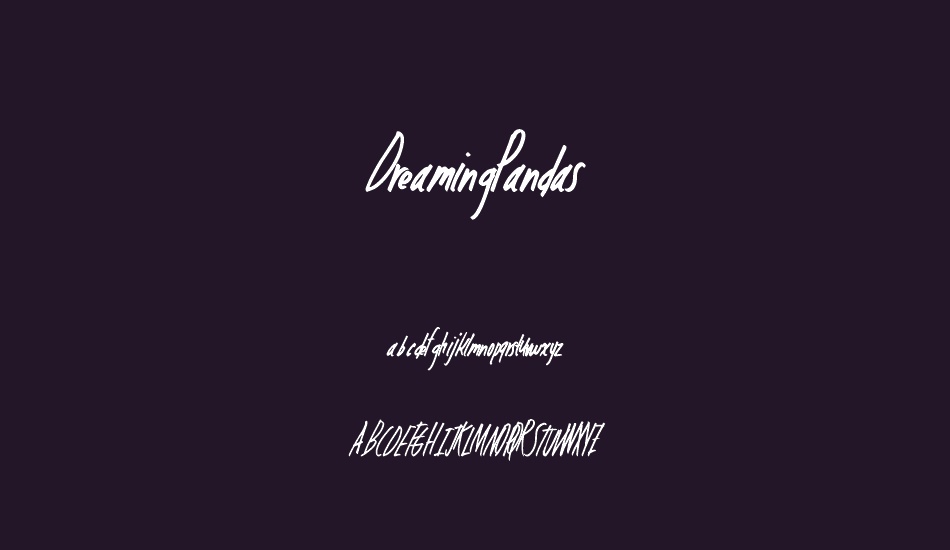 DreamingPandas font