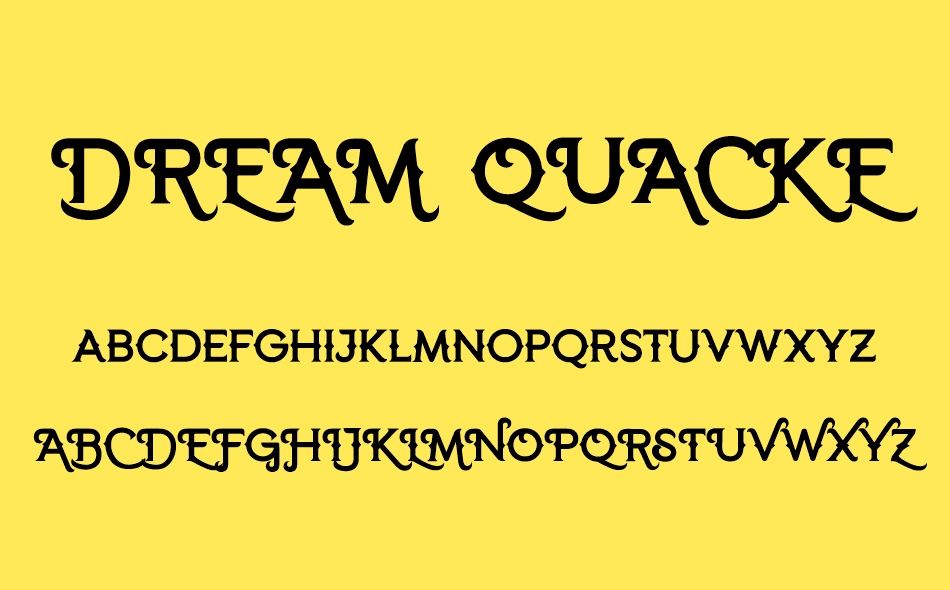Dream Quacker font