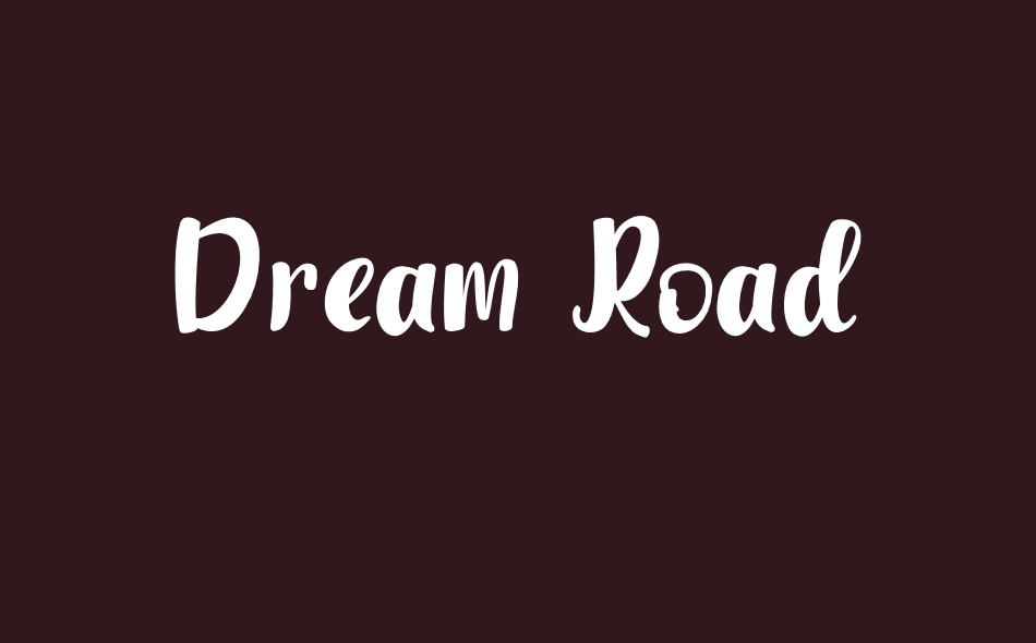 Dream Road font big