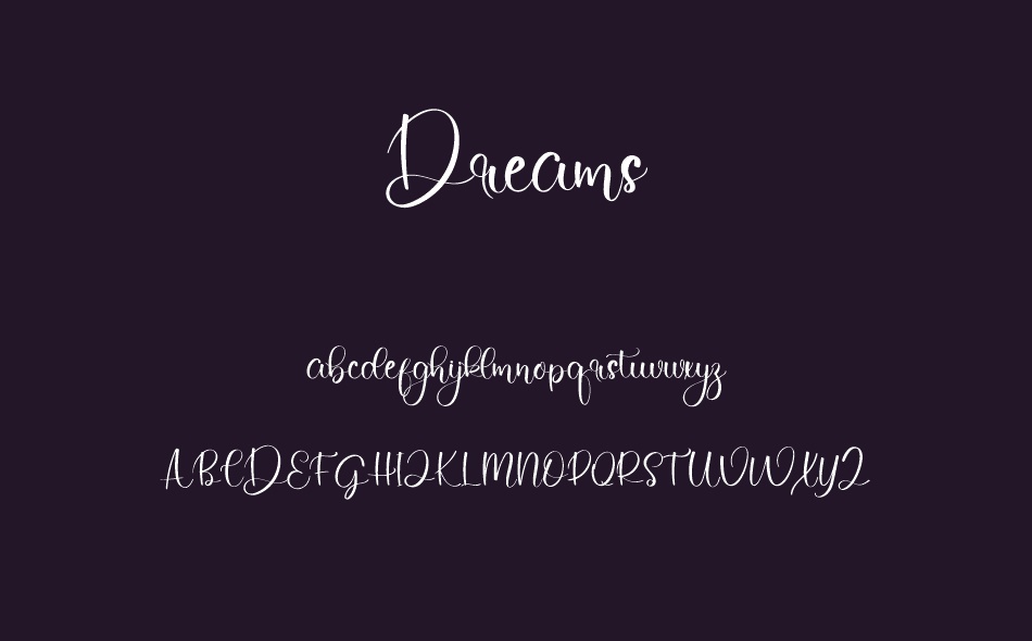 Dreams font