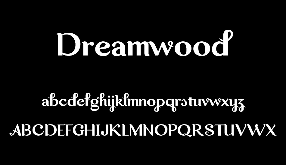 Dreamwood DEMO font