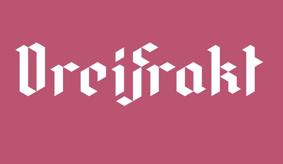 DreiFraktur font big