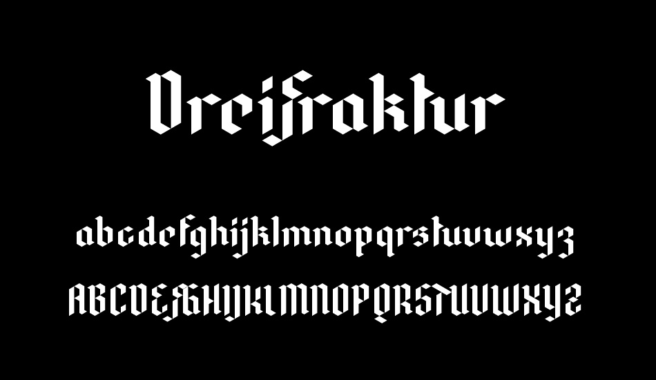 DreiFraktur font