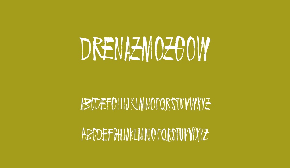 Drenazmozgow font