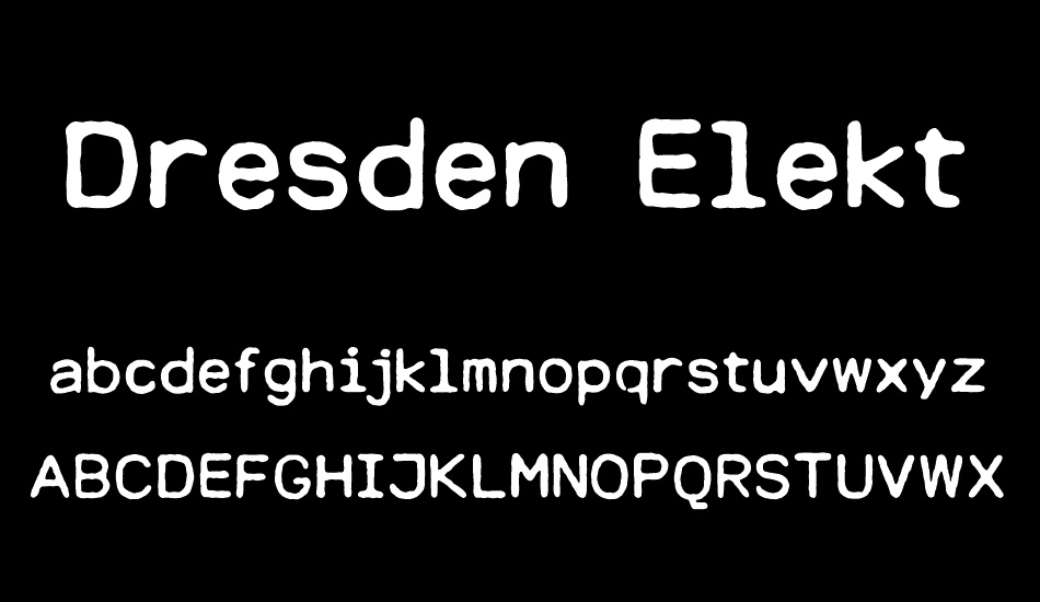 Dresden Elektronik font