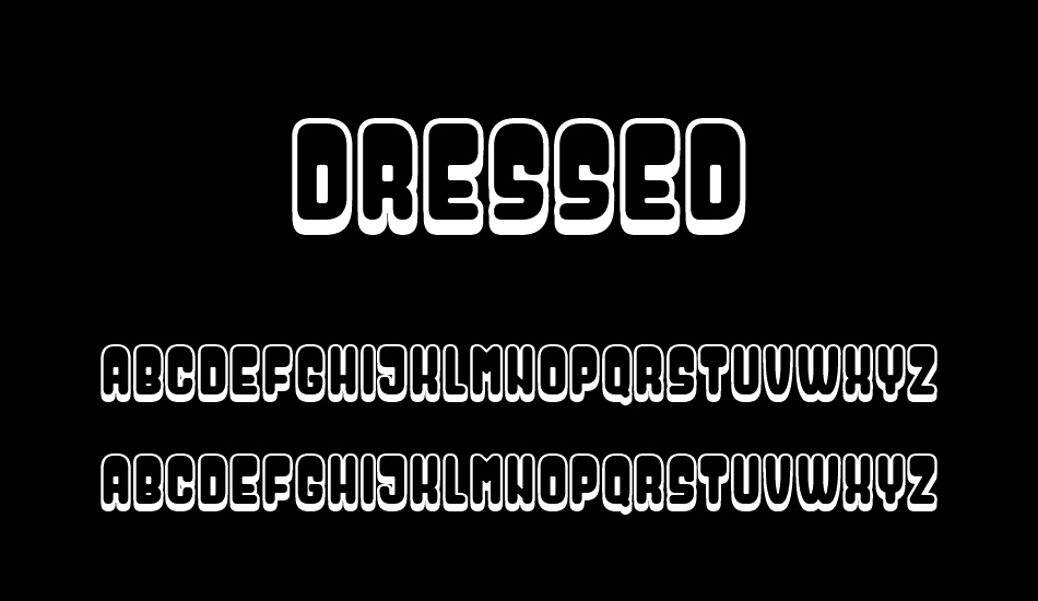 Dressed font