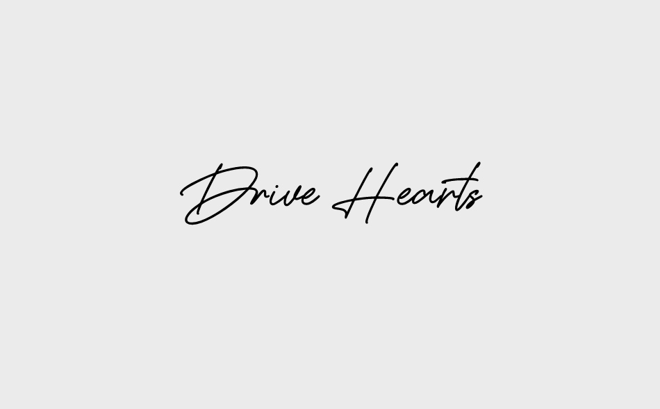 Drive Hearts font big