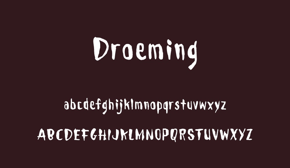 Droeming font