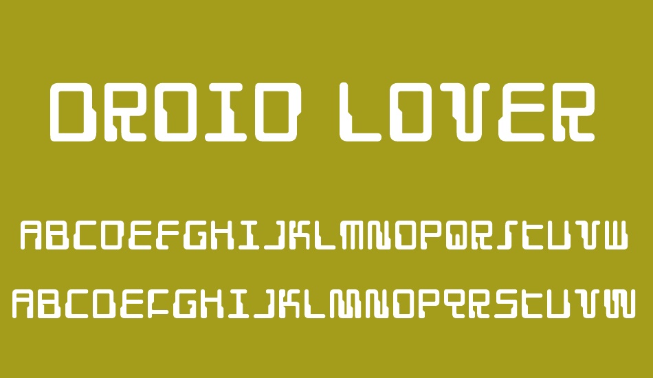 Droid Lover font