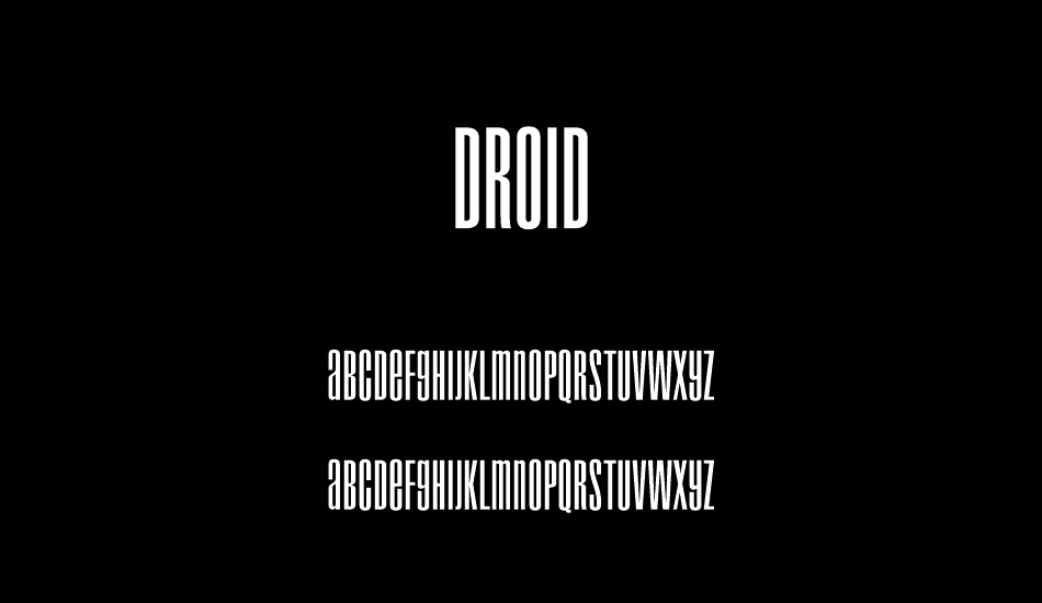 Droid font