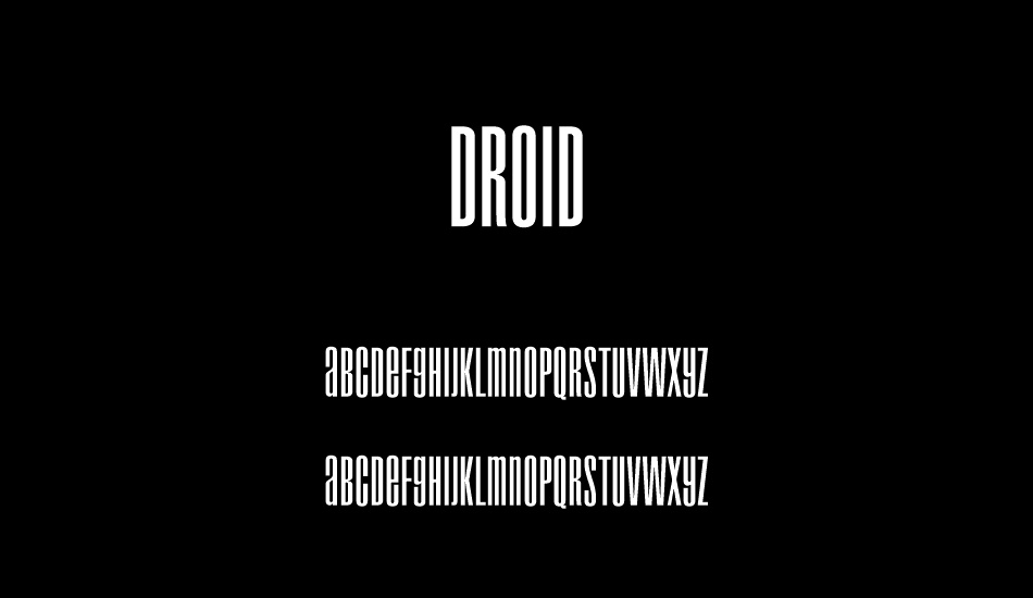 Droid font