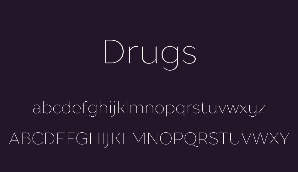 Drugs font