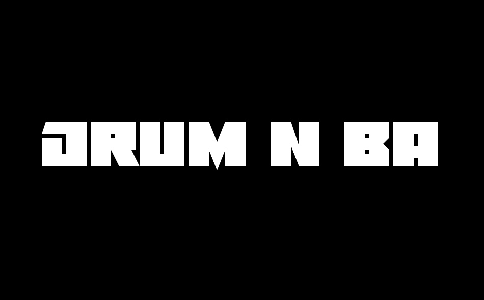 Drum N Bass 22 font big