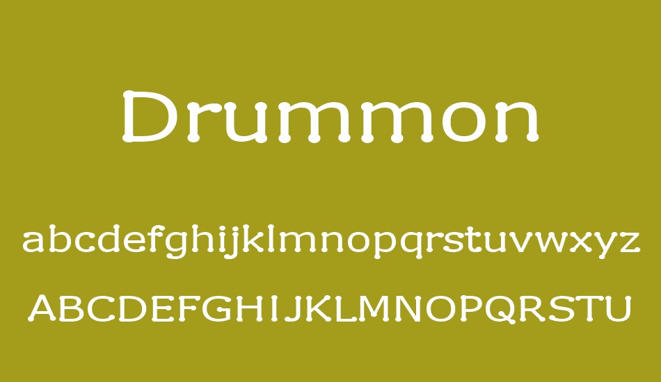 Drummon font