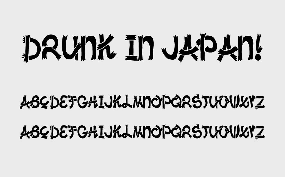 Drunk in Japan! font