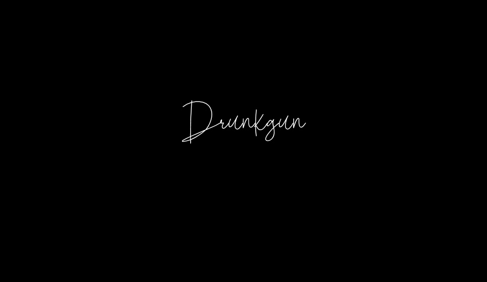 Drunkgun Personal Use font big