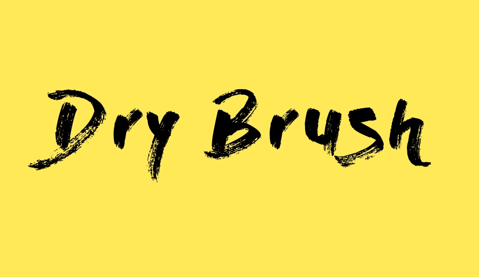 dry-brush font big