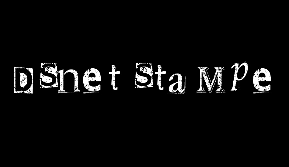 DSnet Stamped font big