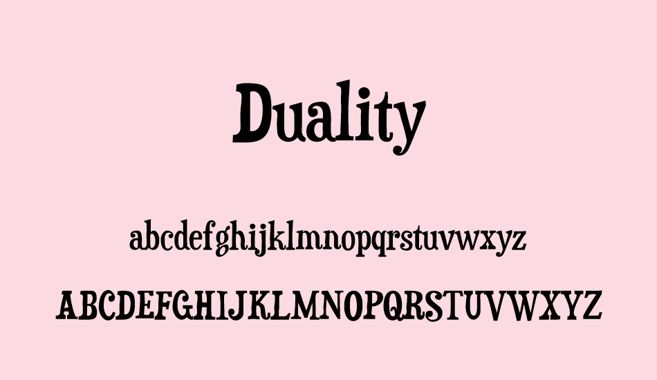 duality font