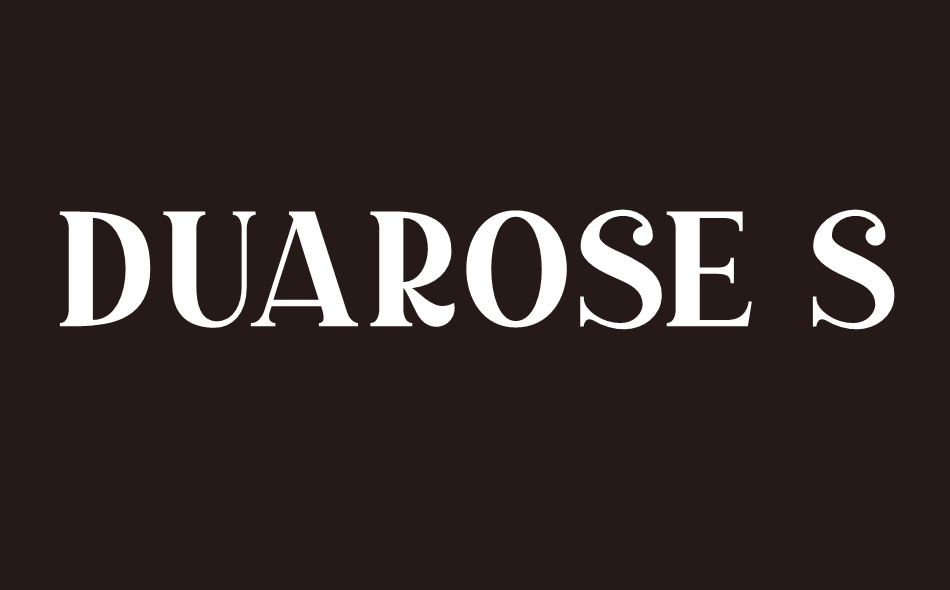 Duarose Serif font big