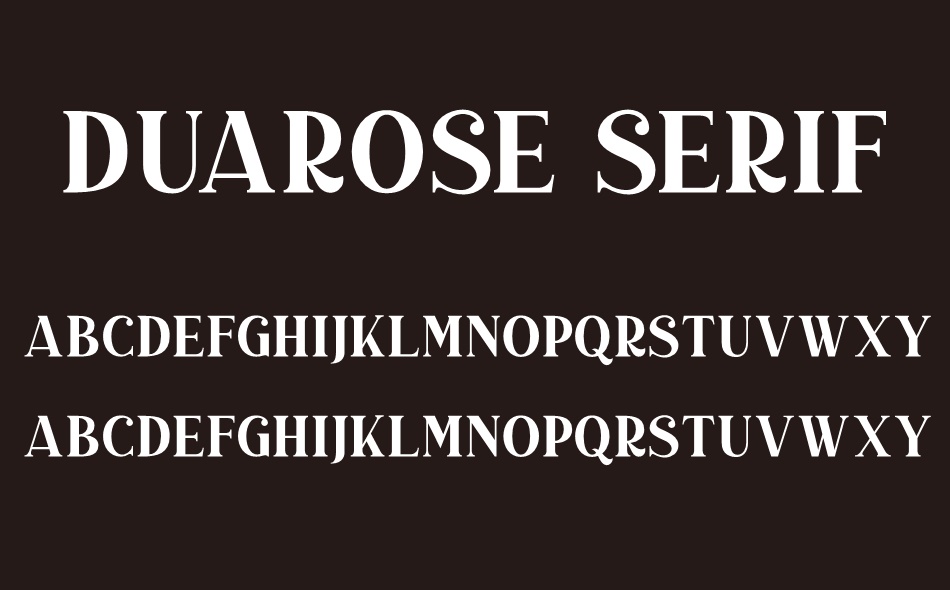 Duarose Serif font