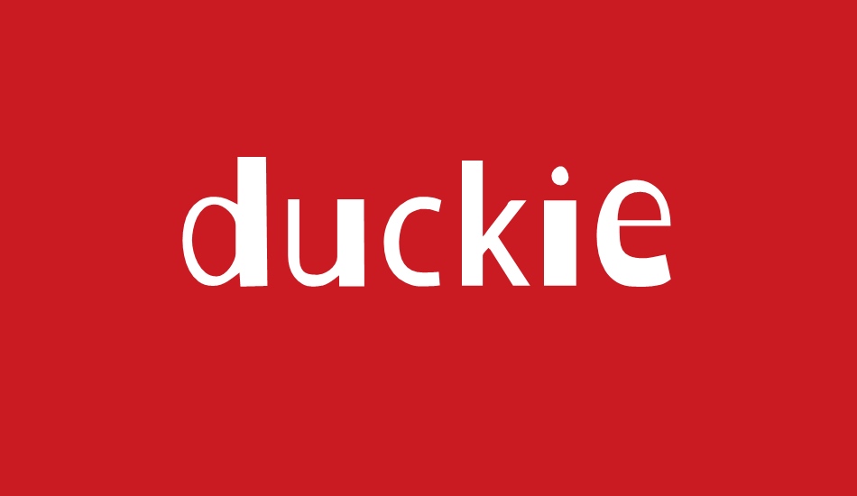 Duckie font big