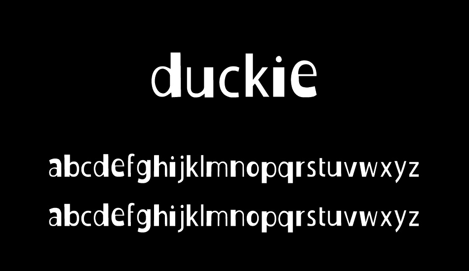 Duckie font